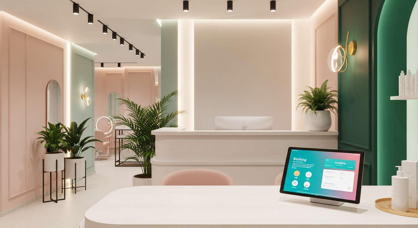 Modern luxury spa interior